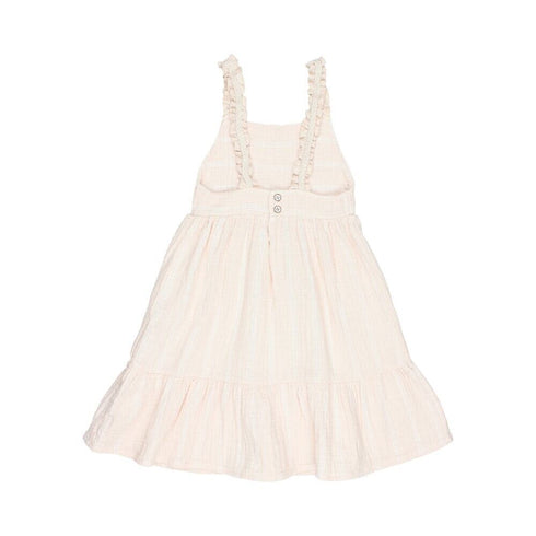 buho/ STRIPES DRESS_ROSE(3y,4y,6y)