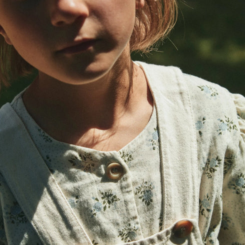 poudre organic / BLOUSE POIRE_Fleurs-Blue-Fog(3y,4y,6y)