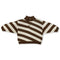 Grown / Button Up Diagonal Stripe Pull Over - Espresso(2,3,4)