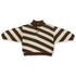 Grown / Button Up Diagonal Stripe Pull Over - Espresso(2,3,4)