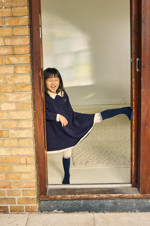 Konges Sloejd / VENTON KNIT DRESS GOTS_NAVY(18m,2y,3y,4y)