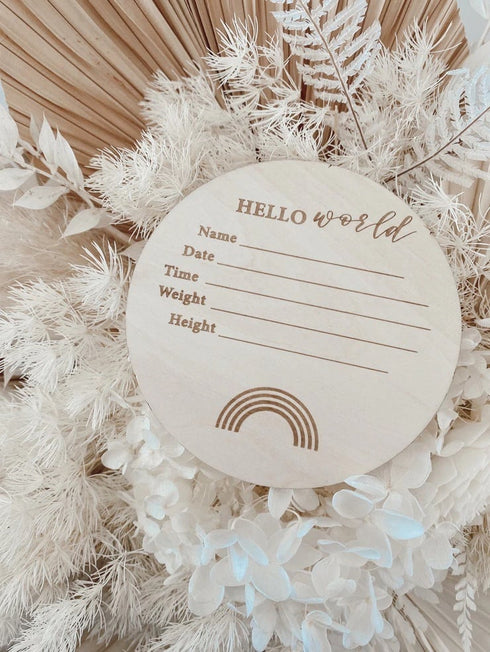 Lion + Lamb the Label / WOODEN ANNOUNCEMENT ROUND