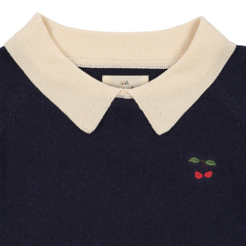 Konges Sloejd / VENTON KNIT DRESS GOTS_NAVY(18m,2y,3y,4y)