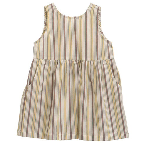 serendipity ORGANICS / Peasant Dress Misty Stripes (3y,4y,5y)