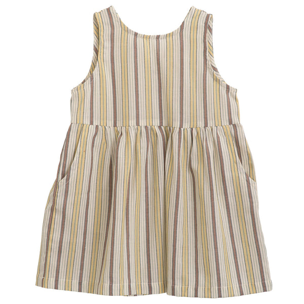 serendipity ORGANICS / Peasant Dress Misty Stripes (3y,4y,5y)