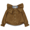 LOIR paris/Chemise grand col BERTHE velours brun(4y,6y)
