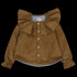 LOIR paris/Chemise grand col BERTHE velours brun(4y,6y)