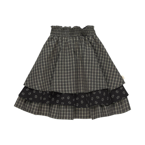 lilinoa / Skirt SUZIE _ green checks(2-3y,3-4y,5-6y)
