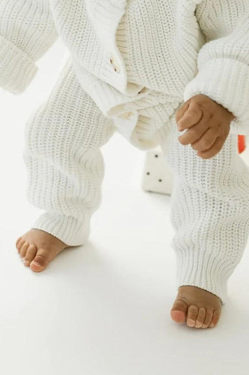 OAT / Powder Chunky Knit Playsuit