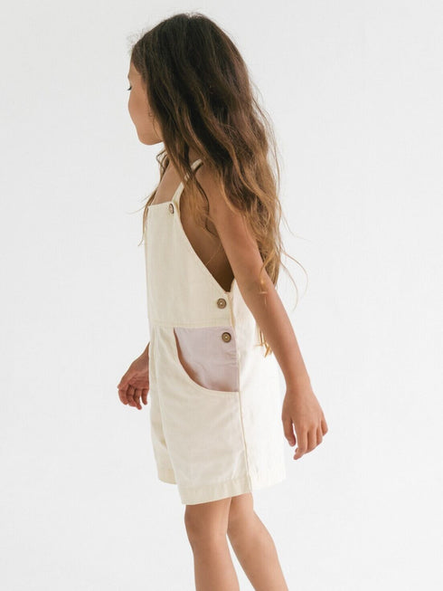 ILLOURA THE LABEL / Play Overalls | Coconut Contrast(2y,3y,4y,5y)