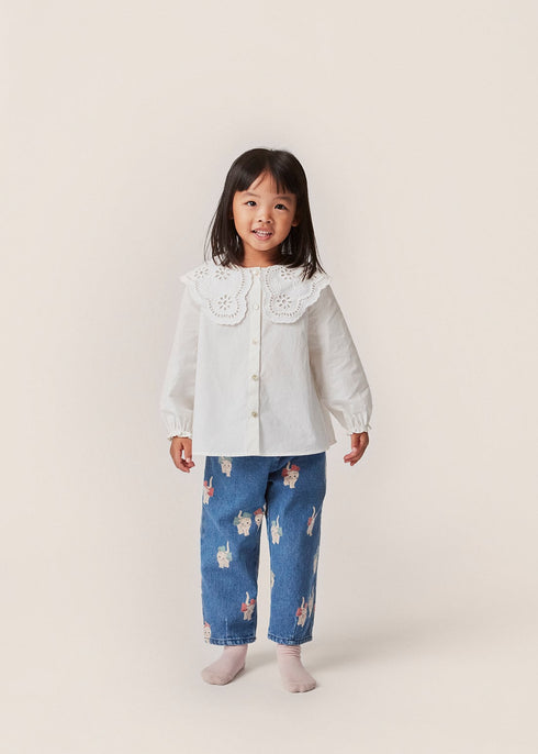 Konges Sloejd / RILO COLLAR SHIRT_OPTIC WHITE(18m,2y,3y,4y)