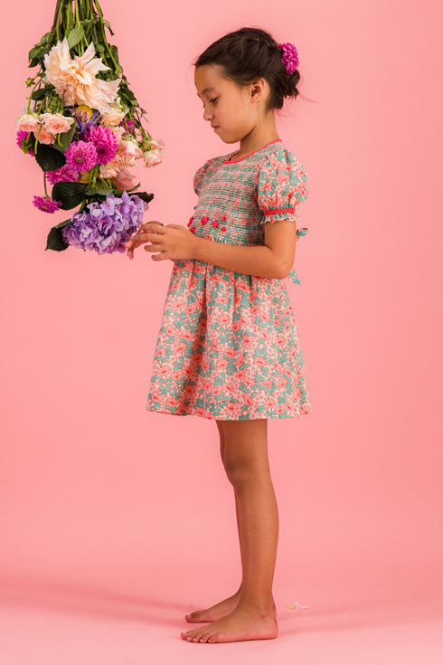 Bachaā / Divine Beguine Dress _ Romance print (2-3y,4-5y)