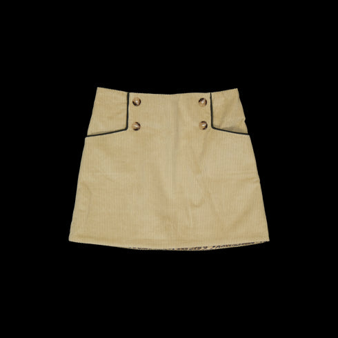 LOIR paris/Jupe Pippa velours ecru(4y,6y)