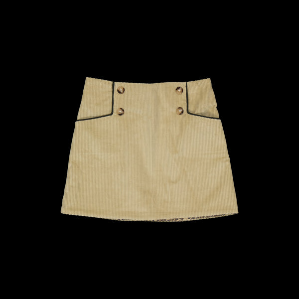 LOIR paris/Jupe Pippa velours ecru(4y,6y)