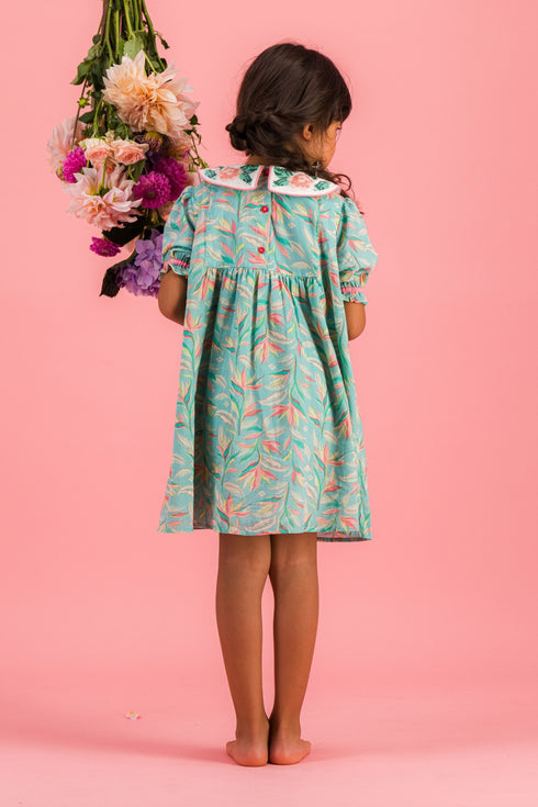 Bachaā / Naguine Dress _ Aquarelle print (2-3y,4-5y)