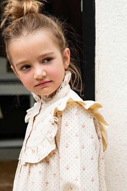 marsou / Robe PICCA(2y,3y,4y)_Caramel Dots