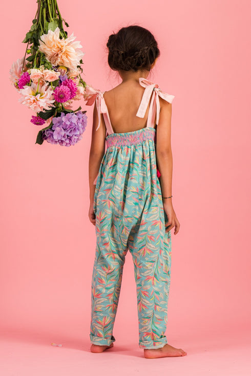 Bachaā / Blue Room Jumpsuit_Aquarelle print (2-3y,4-5y)