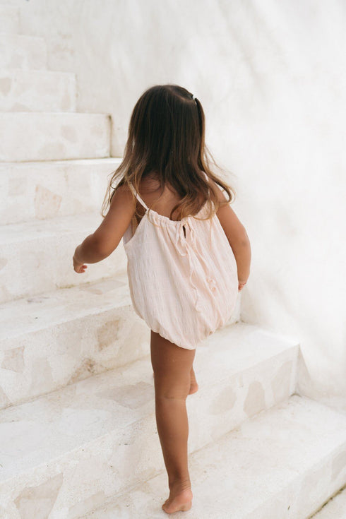 ILLOURA THE LABEL / Field Romper | Apricot(4y,5y)