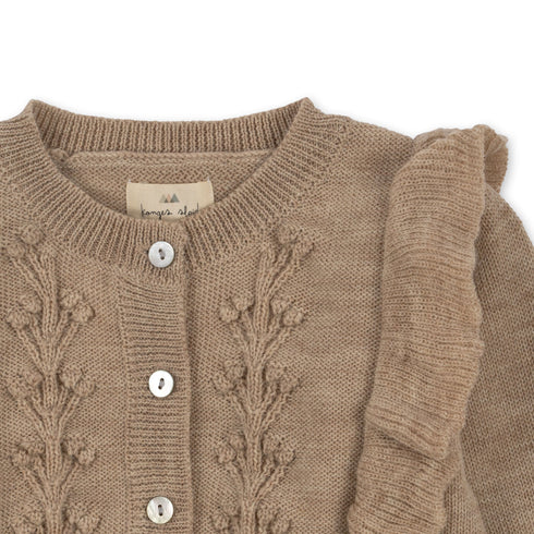 Konges Sloejd / FIOL FRILL CARDIGAN_MOONLIGHT(18m,2y,3y,4y)