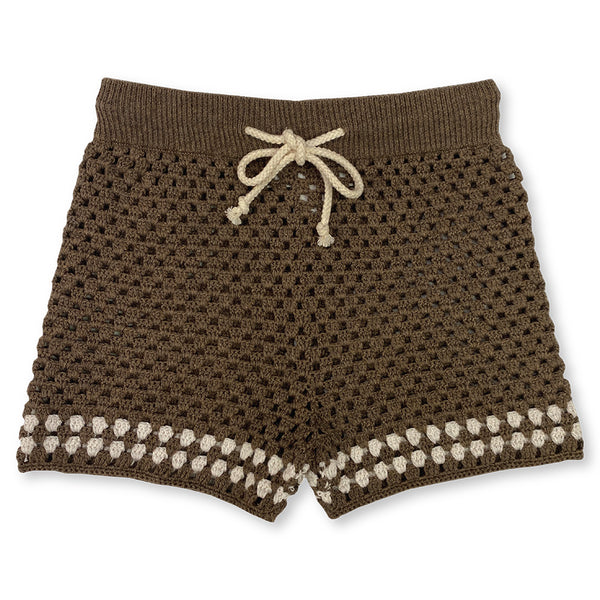 Grown / Hand Crochet Shorts - Mud (1,2,3,4)