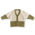 Grown / Merino Wool Cardigan - Sage/Milk(2,3,4)
