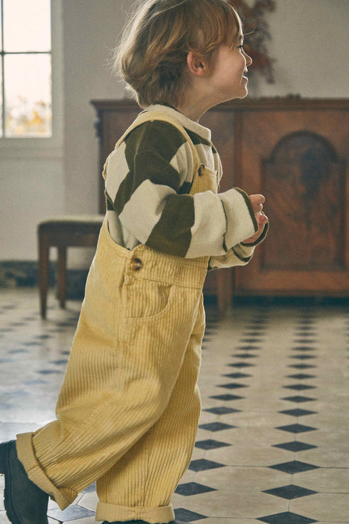 poudre organic /QUETSCHE CORDUROY OVERALLS_Sahara Sun(2y,3y,4y)