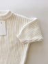 OAT / Powder Chunky Knit Playsuit (1-2y)