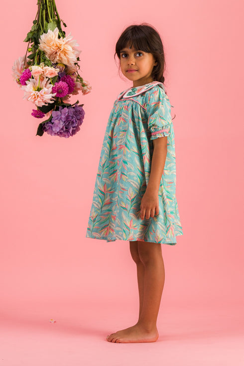 Bachaā / Naguine Dress _ Aquarelle print (2-3y,4-5y)