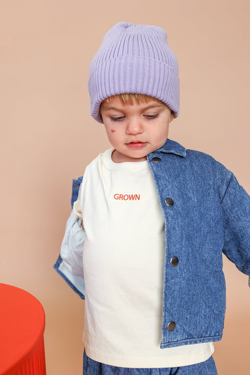 Grown / Quilted Hemp Denim Jacket - Denim(2,3,4)