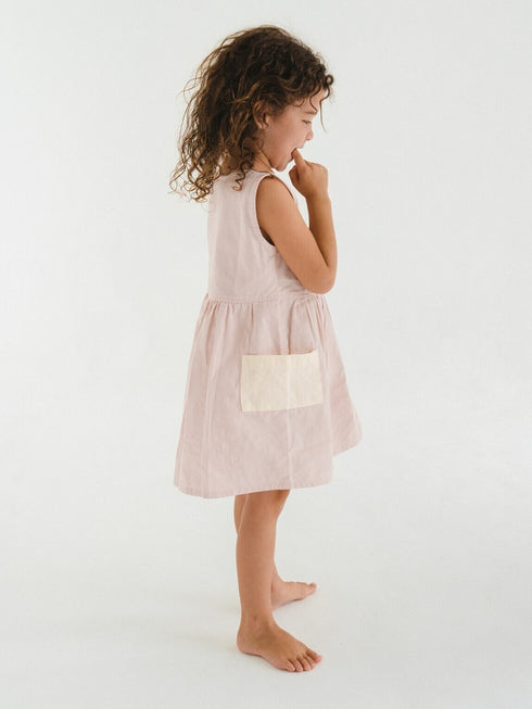 ILLOURA THE LABEL / Zimi Dress | Fairyfloss Contrast(2y,3y,4y,5y)