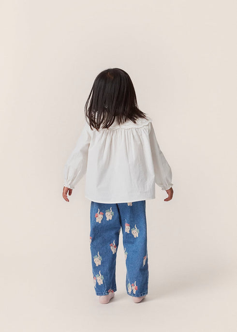 Konges Sloejd / RILO COLLAR SHIRT_OPTIC WHITE(18m,2y,3y,4y)