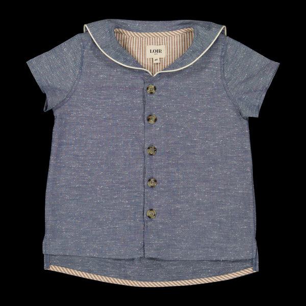 LOIR paris/Chemise MILTON bleue(2y,4y,6y)
