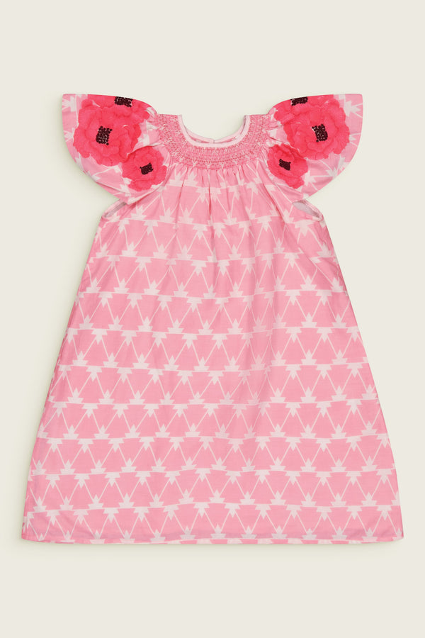 Bachaā / Mabel  Dress _ Boho print  (2-3y,4-5y)