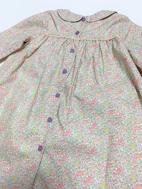 Pretty Wild Kids / Bella Dress Liberty Spring Flowers Lavender Button(3y,4y)