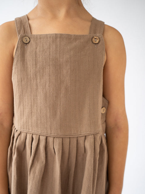 ILLOURA THE LABEL / Anouk Pinafore_Chocolate(2y,3y,4y)