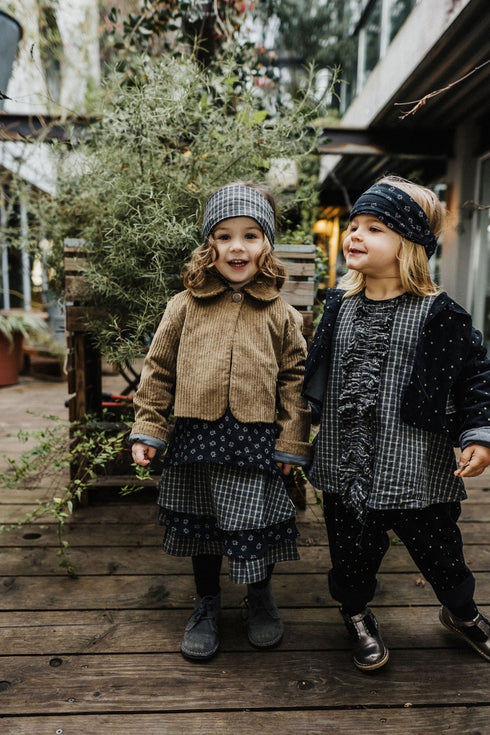 lilinoa / Skirt SUZIE _ green checks(2-3y,3-4y,5-6y)