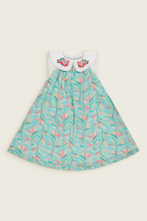 Bachaā / My Darling  Dress _ Aquarelle print  (2-3y,4-5y)