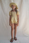 House of Paloma / Serafina Playsuit _Lemon Vichy (2y,3y,4y)