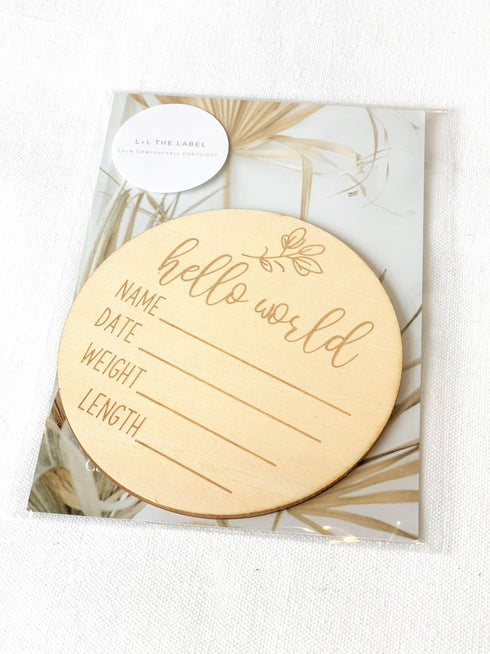 Lion + Lamb the Label / WOODEN ANNOUNCEMENT ROUND