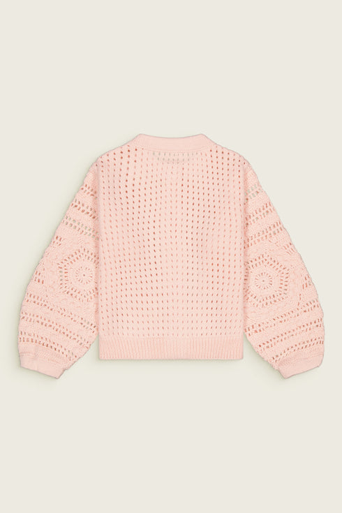 Bachaā /Jupiter Cardigan_Light Rose (2-3y,4-5y,6-7y)