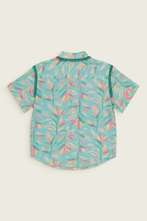 Bachaā / Camilou Shirt _ Aquarelle print (2-3y,4-5y)