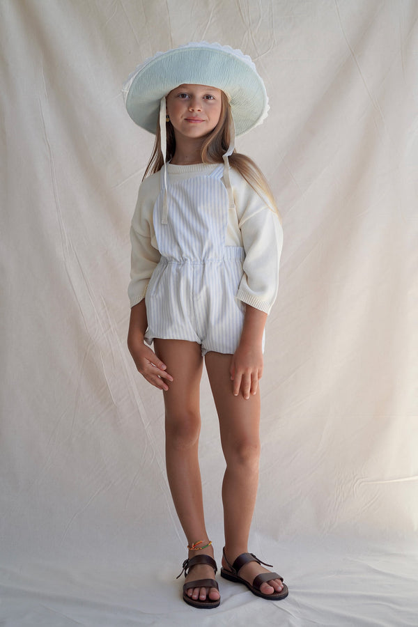 House of Paloma / Anais Playsuit _Azure Stripe (2y,3y,4y)