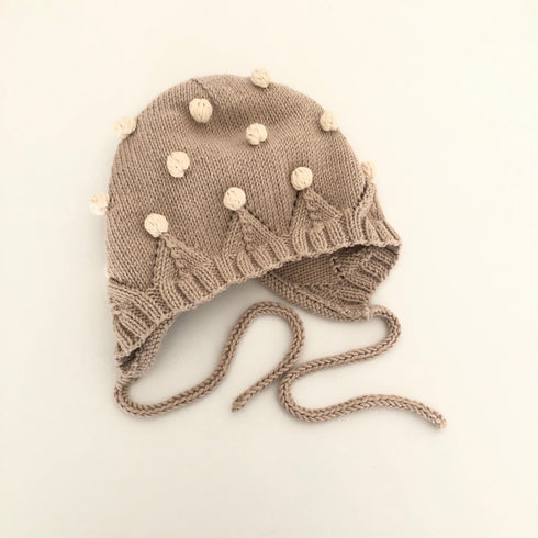 babytoly / BLOSSOM POPCORN BONNET_BEIGE×NATURAL