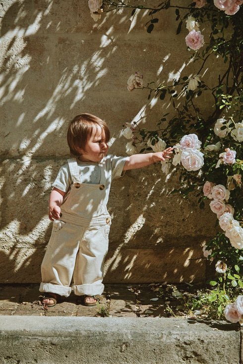 poudre organic / SALOPETTE QUETSCHE DENIM_Denim-Ecru(2y,3y,4y,6y)