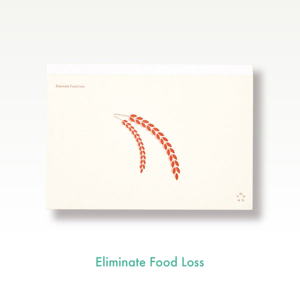 食べられなかったお米のノート サステナブルパッド Eliminate Food Loss / B6