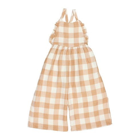 buho/ GINGHAM JUMPSUIT(3y,4y,6y)
