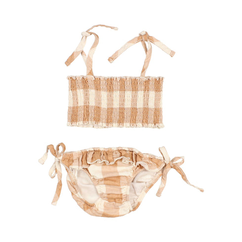 buho/ GINGHAM BIKINI(2y,3y,4y,6y)