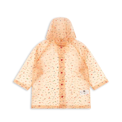Konges Sloejd / brume raincoat - multi heart(2y,3y,4y)