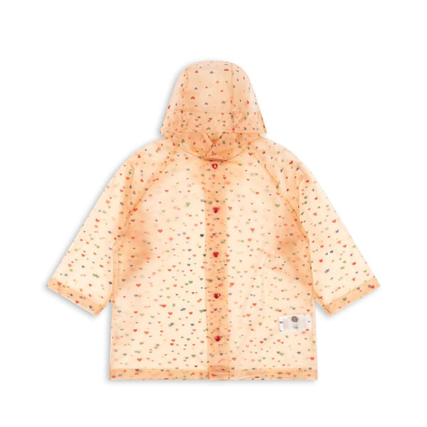 Konges Sloejd / brume raincoat - multi heart(2y,3y,4y)
