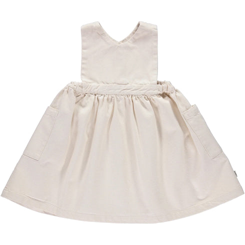 poudre organic / ROBE MANGUE DENIM_Denim-Ecru(3y,4y)